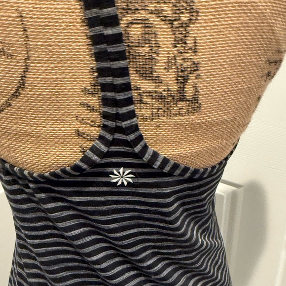 Athleta Black and Gray Striped Tank Top - Picture 5 of 6